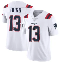 New England Patriots Men's Limited White Vapor Untouchable Jersey (13 Jalen Hurd)