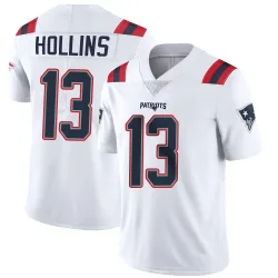 New England Patriots Men's Limited White Vapor Untouchable Jersey (13 Mack Hollins)
