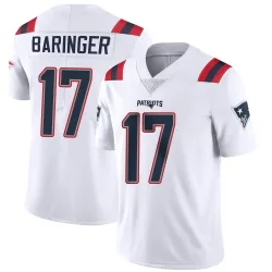 New England Patriots Men's Limited White Vapor Untouchable Jersey (17 Bryce Baringer)