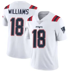 New England Patriots Men's Limited White Vapor Untouchable Jersey (18 Kyle Williams)