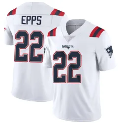 New England Patriots Men's Limited White Vapor Untouchable Jersey (22 Marcus Epps)