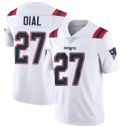 New England Patriots Men's Limited White Vapor Untouchable Jersey (27 Marcellas Dial Jr.)