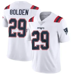 New England Patriots Men's Limited White Vapor Untouchable Jersey (29 Isaiah Bolden)