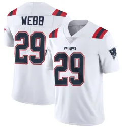 New England Patriots Men's Limited White Vapor Untouchable Jersey (29 Jeremiah Webb)