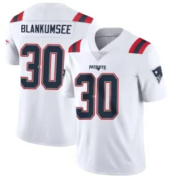 New England Patriots Men's Limited White Vapor Untouchable Jersey (30 Demeer Blankumsee)