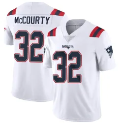 New England Patriots Men's Limited White Vapor Untouchable Jersey (32 Devin McCourty)