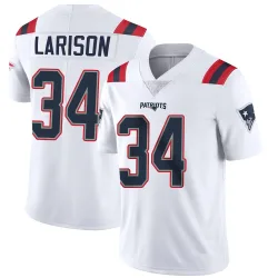 New England Patriots Men's Limited White Vapor Untouchable Jersey (34 Lan Larison)