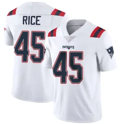 New England Patriots Men's Limited White Vapor Untouchable Jersey (45 Monty Rice)