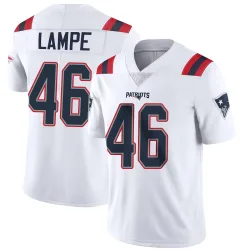 New England Patriots Men's Limited White Vapor Untouchable Jersey (46 Brock Lampe)