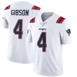 New England Patriots Men's Limited White Vapor Untouchable Jersey (4 Antonio Gibson)