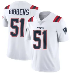 New England Patriots Men's Limited White Vapor Untouchable Jersey (51 Jack Gibbens)