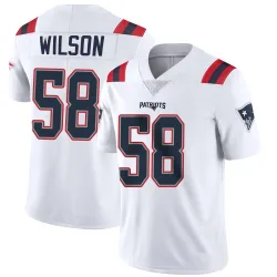 New England Patriots Men's Limited White Vapor Untouchable Jersey (58 Jared Wilson)