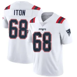 New England Patriots Men's Limited White Vapor Untouchable Jersey (68 Isaiah Iton)
