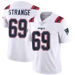 New England Patriots Men's Limited White Vapor Untouchable Jersey (69 Cole Strange)