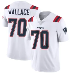 New England Patriots Men's Limited White Vapor Untouchable Jersey (70 Caedan Wallace)