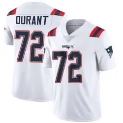 New England Patriots Men's Limited White Vapor Untouchable Jersey (72 Yasir Durant)