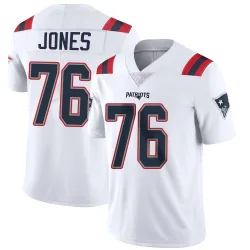 New England Patriots Men's Limited White Vapor Untouchable Jersey (76 Caleb Jones)