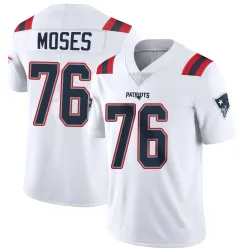 New England Patriots Men's Limited White Vapor Untouchable Jersey (76 Morgan Moses)