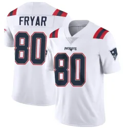 New England Patriots Men's Limited White Vapor Untouchable Jersey (80 Irving Fryar)