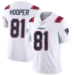 New England Patriots Men's Limited White Vapor Untouchable Jersey (81 Austin Hooper)