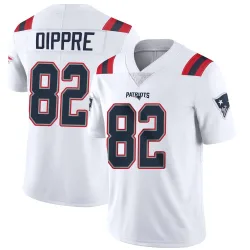 New England Patriots Men's Limited White Vapor Untouchable Jersey (82 CJ Dippre)