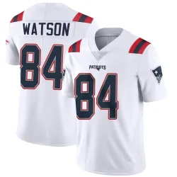 New England Patriots Men's Limited White Vapor Untouchable Jersey (84 Benjamin Watson)