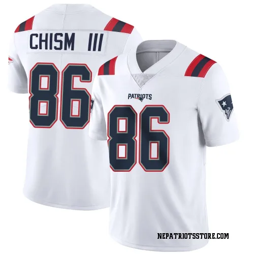 New England Patriots Men's Limited White Vapor Untouchable Jersey (86 Efton Chism III)