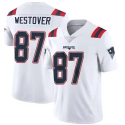 New England Patriots Men's Limited White Vapor Untouchable Jersey (87 Jack Westover)