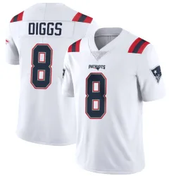 New England Patriots Men's Limited White Vapor Untouchable Jersey (8 Stefon Diggs)
