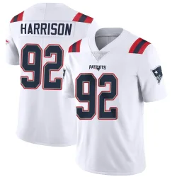 New England Patriots Men's Limited White Vapor Untouchable Jersey (92 James Harrison)