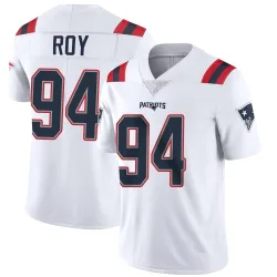 New England Patriots Men's Limited White Vapor Untouchable Jersey (94 Jaquelin Roy)