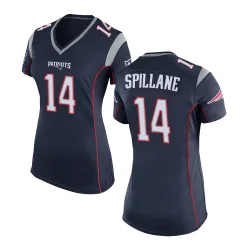 New England Patriots Women's Game Navy Blue Team Color Jersey (14 Robert Spillane)