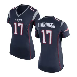 New England Patriots Women's Game Navy Blue Team Color Jersey (17 Bryce Baringer)