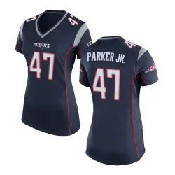 New England Patriots Women's Game Navy Blue Team Color Jersey (47 Andrew Parker Jr.)