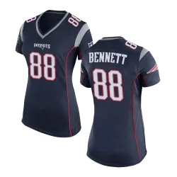 New England Patriots Women's Game Navy Blue Team Color Jersey (88 Martellus Bennett)