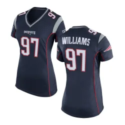 New England Patriots Women's Game Navy Blue Team Color Jersey (97 Milton Williams)