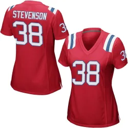New England Patriots Women's Game Red Alternate Jersey (38 Rhamondre Stevenson)