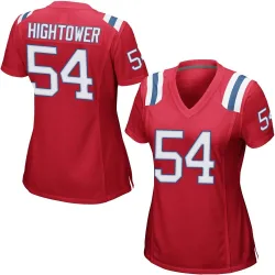 New England Patriots Women's Game Red Alternate Jersey (54 Dont'a Hightower)