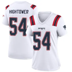 New England Patriots Women's Game White Jersey (54 Dont'a Hightower)