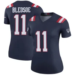 New England Patriots Women's Legend Navy Color Rush Jersey (11 Drew Bledsoe)