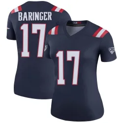 New England Patriots Women's Legend Navy Color Rush Jersey (17 Bryce Baringer)