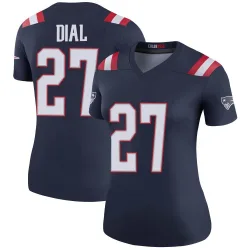New England Patriots Women's Legend Navy Color Rush Jersey (27 Marcellas Dial Jr.)