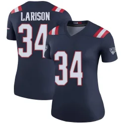 New England Patriots Women's Legend Navy Color Rush Jersey (34 Lan Larison)