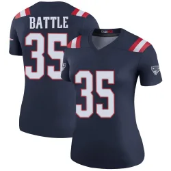 New England Patriots Women's Legend Navy Color Rush Jersey (35 Miles Battle)