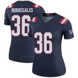 New England Patriots Women's Legend Navy Color Rush Jersey (36 Andy Borregales)