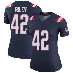 New England Patriots Women's Legend Navy Color Rush Jersey (42 Cam Riley)