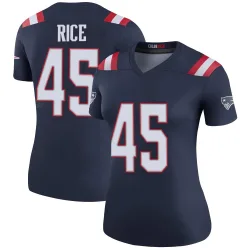 New England Patriots Women's Legend Navy Color Rush Jersey (45 Monty Rice)