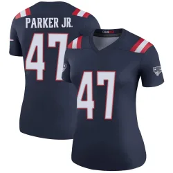 New England Patriots Women's Legend Navy Color Rush Jersey (47 Andrew Parker Jr.)