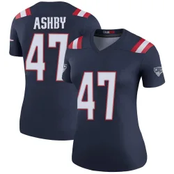 New England Patriots Women's Legend Navy Color Rush Jersey (47 Julian Ashby)