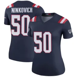 New England Patriots Women's Legend Navy Color Rush Jersey (50 Rob Ninkovich)